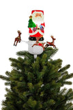 Christabelle Christmas Tree Topper Santa with Movement Images Lights Snow & Music 112_BLU007