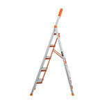 Giantz 5 Step Ladder Multi-Purpose Folding Aluminium Light Weight Non Slip Platform LD-H-ALU-5STEP-OS