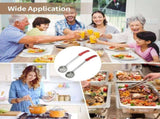 8PCS Stainless Steel Serving Spoons, 4PCS Slotted Spoons for Cooking and 4PCS Ladles, Long Handle V1192-AZ-W-18249