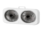 Tabletop Dual Fan USB Rechargeable Silent Air Circulation Fan with Brushless Motor Multi Speed V1294-YM0901-3113250059311