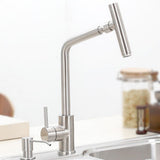 304 Stainless Steel Hot&cold Water Kitchen Faucet 360 Degree Swivel Kitchen Sink Basin Taps V1294-YM0901-JY27388