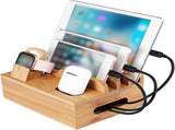 Bamboo Phone Charging Organizer, Bedside Desktop Dock V1263-JX-5000