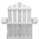 Gardeon Adirondack Outdoor Chairs Wooden Beach Chair Patio Furniture Garden White FF-BEACH-UF-CH-WH