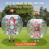VEVOR Inflatable Bumper Ball 1-Pack, 4FT/1.2M Body Sumo Zorb Balls for Teen & Adult, 0.8mm Thick PVC V952-QSNKCQPPQZJ4JM7NZV0