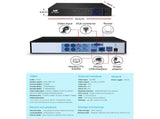 UL-TECH 1080P Security Camera System 4CH DVR with 4 CCTV Square Cameras CCTV-4C-4S-BK