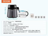 Water Distiller, 4L 1.05 Gallon Pure Water Purifier Filter For Home Countertop, 750W Distilled Water V952-BXGZLSJXB4LDXH9BQV3