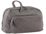 Pierre Cardin Womens Woven Soft Leather Backpack Bag Travel Designer - Sky Blue V563-PC-3282-SBLUE