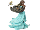 Fairy Garden Statue Bird Feeder, Resin Outdoor Bird Feeder Sculpture, Goddess Statue Decorative V1369-AZ3-W-08776