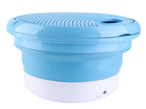 7L Portable Washing Machine Mini Foldable Washing Machine Portable Laundry Washer BlueEU Plug V1294-YM0901-3113210037911