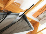 Foldable Laundry Basket Oxford Cloth Easy Install Storage Basket with Mesh Pulleys Light Gray V1294-YM0717-3112220061013