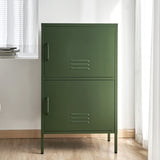 Artiss Buffet Sideboard Metal Cabinet - DOUBLE Green AI-LOCKER-SMI-GN