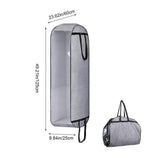 Extra Large Thickened Garment Suit Bag for Closet Storage and Travel with Transparent Window V1366-AZ2-W-14744