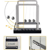 Newton's pendulum, large Newton's cradle 18 cm pendulum Newton's balls Newton's swing Science game V1188-CE06-49023