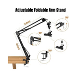 Embroidery Hoop CrossStitch Stand Adjustable Metal Rotated Embroidery Hoop Holder with 360 Hoop V1369-AZ3-W-08326