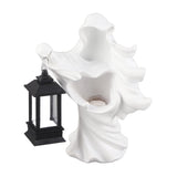 Resin Ghost with Lantern Resin Ghost Hell Messenger Statue Halloween Sculpture Garden Yard V1294-YM0716-10350916