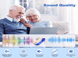 Rechargeable In-the-Ear Hearing Aids with Charging Case and LCD Display Ultra-Compact Sound V1107-CS-BLCHL