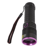 Y48 365nm Ultraviolet Flashlight Rechargeable Black Light Flashlight for Resin Curing Currency V1294-YM0626-3119220183011