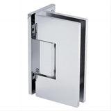 90&deg Brass Glass Shower Door L-Hinge in Chrome V63-930521