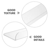 3-Pack Clear Acrylic Floating Wall Shelves, Wall-Mounted Display Racks for Kitchen, Bathroom, Living V1370-AZ4-14283