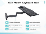 Wall Mount Keyboard Tray Adjustable Folding Arm Workstation V63-954061