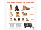 Dog Bike Trailer, Supports up to 40 kg, Pet Cart Bicycle Carrier for Small & Large Dogs, Easy V952-TCSCWZXCTC88AW1LH001V0
