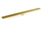 Brushed Gold 304 SUS 600mm Strip Fence Sword Shower Grate Floor Drain 50mm Waste V1233-LGWG02A600BG