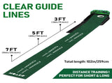 Indoor Golf Putting Mat with Automatic Ball Return System 2.6m Practice Green with Alignment Guides V888-ELOSUNG38687