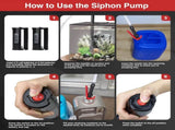 Portable Power Siphon Pump for Gas, Battery Operated Fuel Transfer Pump, 3.5GPM Flow, Diesel Oil V1259-DP01-A-3880