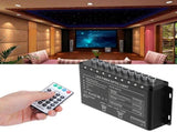 DC12V LED Fiber Optic Light with 10 Holes Remote Lighting for Home Automobiles Ceiling Decoration V1294-YM0718-3119210001811