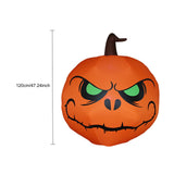 3.9FT Halloween Inflatable Pumpkin LEDs Blow Up Green-eyed Pumpkin Inflatables Outdoor Decorations V1294-YM0901-L6891US