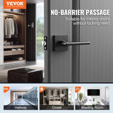 VEVOR Passage Door Handle, 5 Pack Matte Black Door Lever, Left or Right Handing Reversible Lever V952-FXTDMBS5G000F46ZDV0