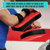 2 x Thai Boxing Punch Focus Pad Mitts Training Hit Strike Shield V63-799317