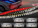 Tailgate Light Bar 60 Inch Triple Row Tail light bar for Pickup Trailer SUV RV VAN Full Function Red V1171-HR-CT0012-RS