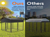 Large Outdoor Dog Kennel 250x120x165cm Pet Cage with Roof V178-66734