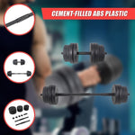 20kg Dumbbell Set Home Gym Fitness Exercise Weights Bar Plate V63-831711