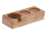 3Hole Composite Wood Coffee Handle Holder Rack Base Coffee Tamper Stand for Bar Coffee Shop V1294-YM0901-3113210122111