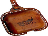 Leather Case Cover Earbud Case Strap String Compatible with Wireless Charging Case Brown V1258-DP02-F-565