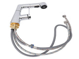 Pull Down Kitchen Faucet Stylish Electroplating Universal Telescopic Hose Kitchen Sink Faucet with V1294-YM0901-3112240036811
