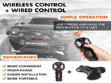 ZESUPER 14500lbs Electric Winch 12V Synthetic Rope Wireless Remote 4X4 4WD Car V211-AUEB-ZEEW007N