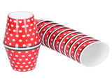 12pcs/Set Melamine Cup Imitation Porcelain Beverage Mug for Restaurant Student School Red V1294-YM0901-3118210147711