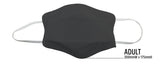 6x Tigerplast Fabric Face Mask Washable Reusable Mask Protect Cover - Black V563-TIGERPLAST_ADULT_BLK-6PCS