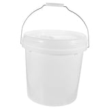 Lightweight White Paint Bucket with Lid and Iron Handle for Multi Functional Storage Use V1369-AZ3-W-18623