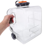 Outdoor Camping Water Carrier with Leakproof Tap Spigot, PC Material for Hiking, Travel, and V1369-AZ3-W-13183