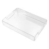 Acrylic Fruit Towel Tray Lightweight Breakfast Cheese Serving Tray with Handles for KTV Hotel V1294-YM0714-3118210235911