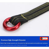 Tree Arborist Friction Saver Tree Climbing Saver Loop Belt Sling Retrievable Anchor 35.4 inchRed V1192-AZ-W-2956