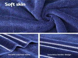 6 Pack Bath Towels Set Cotton Towel Navy TOWEL-6-ALL-BL