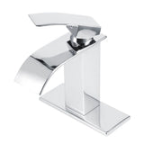 3/8 Standard Wide Spout Single Hole Brass Waterfall Hot and Cold Water Faucet Basin Water Tap V1294-YM0901-3112200089611
