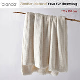 Bianca Tambar Natural Faux Fur Throw Rug 130 x 170 cm V442-BCA-THROW-TAMBAR-NATURAL-RE