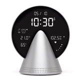 Lexon Conic Radio Alarm Clock With Fm & Built-In Bluetooth Speaker - Alu Polish V398-LD-LR156GA3