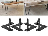 4Pcs Wrought Iron Table Leg U-Shaped Desk Support Legs Furniture Hardware AccessoriesS Accessories V1294-YM0718-3117200186112